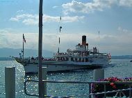 Genthod - Lac Léman - Bâteau à vapeur "La Suisse"