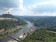 Festung Königstein - En amont sur l'Elbe : Bad Schandau &mdash; ⑴ Lilienstein