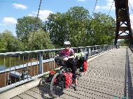 Frankfurt (Oder) - Holzbrücke zum Ziegenwerder