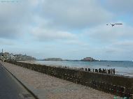 Saint-Malo - Grande Plage du Sillon - depuis la Chaussée du Sillon