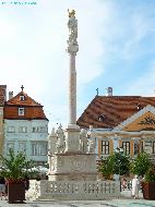 Györ - Széchenyi tér - Mária-oszlop