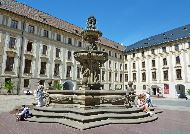 Praha - Kohlova kašna (Ancien Palais royal - Fontaine Kohl)