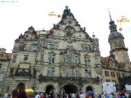 Dresden - Schloßplatz (Georgentor, Staatliche Kunstsammlungen) &mdash; ⑴ Georgentor &mdash; ⑵ Staatliche Kunstsammlungen