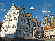 Lutherstadt Wittenberg - Rathaus Wittenberg + Stadtkirche St. Marien zu Wittenberg &mdash; ⑴ Rathaus Wittenberg &mdash; ⑵ Stadtkirche St. Marien zu Wittenberg