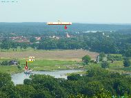 Aussichtsturm Höhbeck &mdash; ⑴ Fahre &mdash; ⑵ Ev. Sankt Katharinenkirche Lenzen