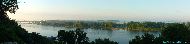 Lauenburg - Vue sur l'Elbe depuis l'Hotel Bellevue