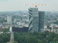 Hamburg - Tanzende Türme - Tango Türme - Vu depuis la tour de Hauptkirche St. Michaelis &mdash; ⑴ Tanzende Türme - Tango Türme - Vu depuis la tour de Hauptkirche St. Michaelis