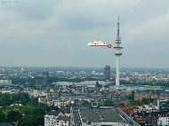 Hamburg - Heinrich-Hertz-Turm - Vue depuis la tour de Hauptkirche St. Michaelis &mdash; ⑴ Heinrich-Hertz-Turm