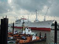 Hamburg - Hochseilgarten Cap San Diego - Dernier cargo traditionnel ayant opéré avec l'Amérique du Sud