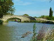 Canal du Midi - entre Ventenac-en-Minervois et Saint-Nazaire-d'Aude - Pont de Pont De Saint-Nazaire-d'Aude