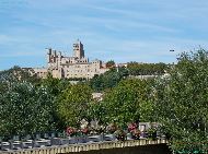 Béziers - depuis le Pont Canal (Canal du Midi) sur l'Orb