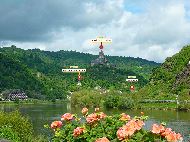 Cochem &mdash; ⑴ Pestkapelle St. Rochus &mdash; ⑵ Reichsburg Cochem &mdash; ⑶ Martinstor