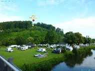 Hannoversch Münden - Camping depuis le Pionerbrücke &mdash; ⑴ Turm Tillyschanze
