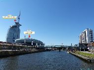 Bremerhaven &mdash; ⑴ Aussichtsplattform Sail City &mdash; ⑵ Klimahaus Bremerhaven 8° Ost