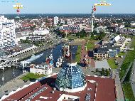 Bremerhaven - Aussichtsplattform Sail City &mdash; ⑴ Tour Télécom &mdash; ⑵ Richtfunkturm (radar)