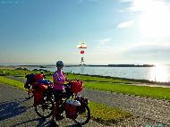Cuxhaven - Weserradweg Ende &mdash; ⑴ Kugelbake