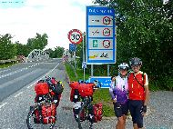 Møllehusvej Grænseovergang - MERCI les policiers Danois en faction qui nous ont proposés la photo !