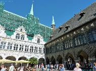 Lübeck - Historische Rathaustreppe