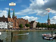 Theaterschiff Lübeck &mdash; ⑴ Ev.-Luth. Kirchengemeinde St. Marien in Lübeck &mdash; ⑵ St. Petri zu Lübeck