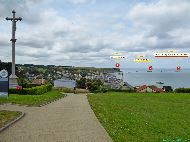 Arromanches-les-Bains &mdash; ⑴ Cap Manvieux &mdash; ⑵ Port Mulberry &mdash; ⑶ Provisionary Harbour Arromanches