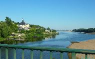 Confluence de la Vienne et de la Loire depuis le Pont de Candes-Saint-Martin