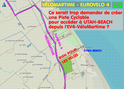 Velomaritime - Aucune piste cyclable pour accéder à Utah-Beach