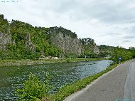 Brumagne - En face Grottes : de la Voisine, du Prince, Focquet, La Vire de Tarzan