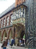 Lübeck - Historische Rathaustreppe 