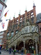 Lübeck - Historische Rathaustreppe 