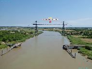 Échillais - Pont Transbordeur du Martrou depuis le Viaduc de Martrou &mdash; ⑴ Pont Transbordeur du Martrou