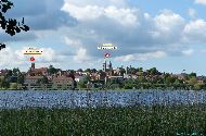 Viborg &mdash; ⑴ Sortebrødre Kirke &mdash; ⑵ Viborg Domkirke