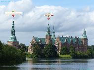 Hillerød - Torvet &mdash; ⑴ Frederiksborg Slot - Fangetårnet &mdash; ⑵ Frederiksborg Slot