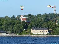Stockholm - Katarinavägen &mdash; ⑴ Kastellet &mdash; ⑵ Kaknästornet