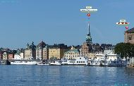 Stockholm - Balade dans l'archipel proche - Strandvägen &mdash; ⑴ Sankta Gertrud kyrkan &mdash; ⑵ Nationalmuseum