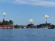 Stockholms ström &mdash; ⑴ Kastellet &mdash; ⑵ Vasamuseet &mdash; ⑶ Nordiska museet