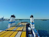 Sur la Baltique - À bord du Ferry - Il est 17h27, c'est parti pour 29h de voyage (1250 km)