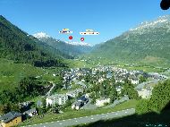 Andermatt  - Montée en train à Oberalppass (altitude 2050m)