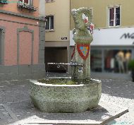 Chur (Coire) - Fontanna "Steinbock"