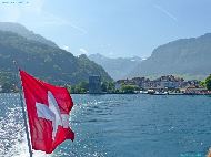 Sur le Lac des 4 Cantons - En route vers le Pilatus - Après escale à Stansstad - Stansstad - Schnitzturm
