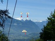 Funiculaire Alpnachstad - Montée au Pilatus &mdash; ⑴ Lac de Sarnen &mdash; ⑵ Eiger &mdash; ⑶ Nesthorn