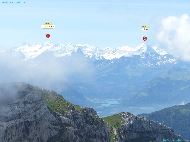 Pilatus (2100m) &mdash; ⑴ Schreckhorn &mdash; ⑵ Eiger