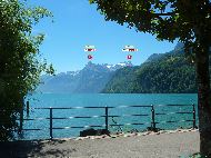 Ingenbohl - Brunnen - Lac des 4 Cantons &mdash; ⑴ Gitschen &mdash; ⑵ Uri-Rotstock