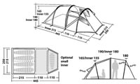 Cyclo camping - Tente Robens Midnight Dreamer - PLAN