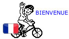 Cyclist waving hello